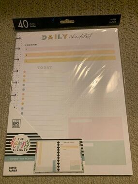 Daily Checklist Notepad BIG- The Happy Planner